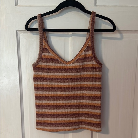 American Eagle Women's Striped Knit Tank Top Size Medium - Picture 1 of 8